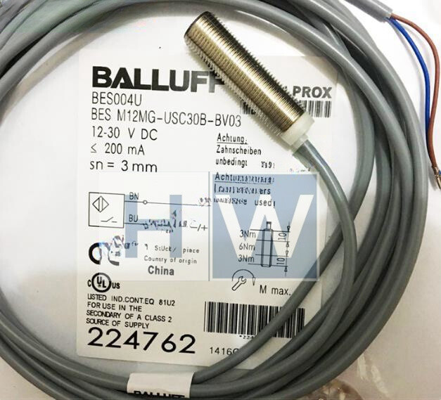 New 1PC Inductive Proximity Switch BES004U BES M12MG-USC30B-BV03 Sensor