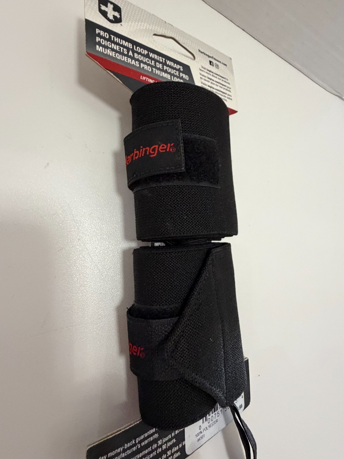 Harbinger Pro Thumb Loop Weight Lifting Wrist Wraps