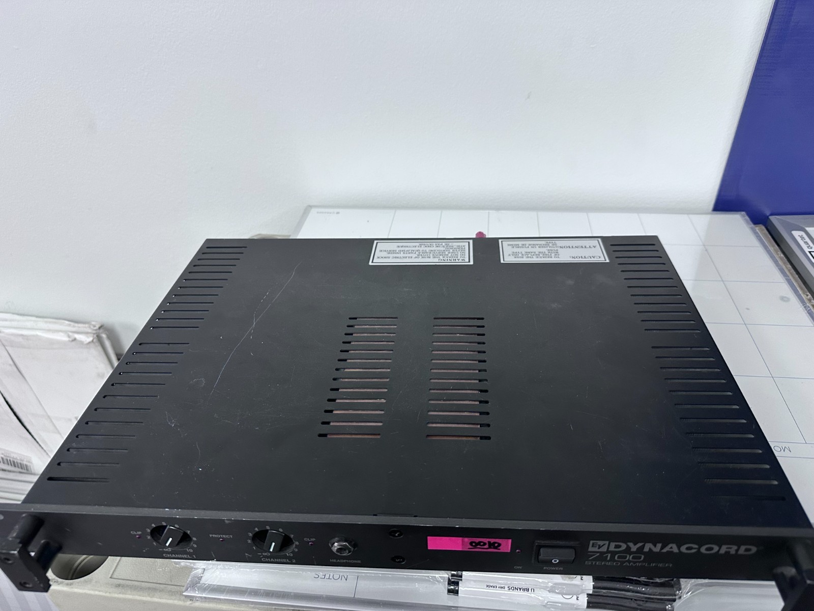 Used Electro Voice EV-7100 210W/8-Ohm Stereo Power Amplifier Good Condition