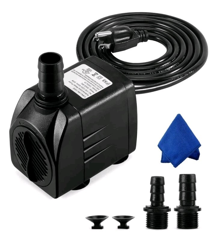 Fountain Pump, 400GPH Submersible , Durable 25W Outdoor Water Pump with 6.5ft...
