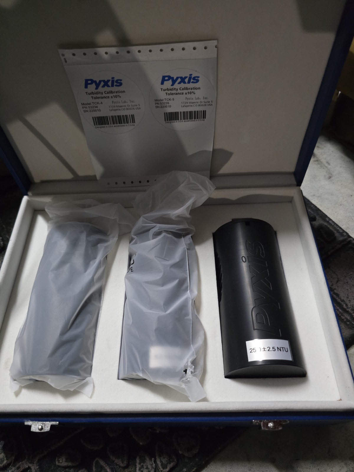 Pyxis Turbidity Calibration Kit