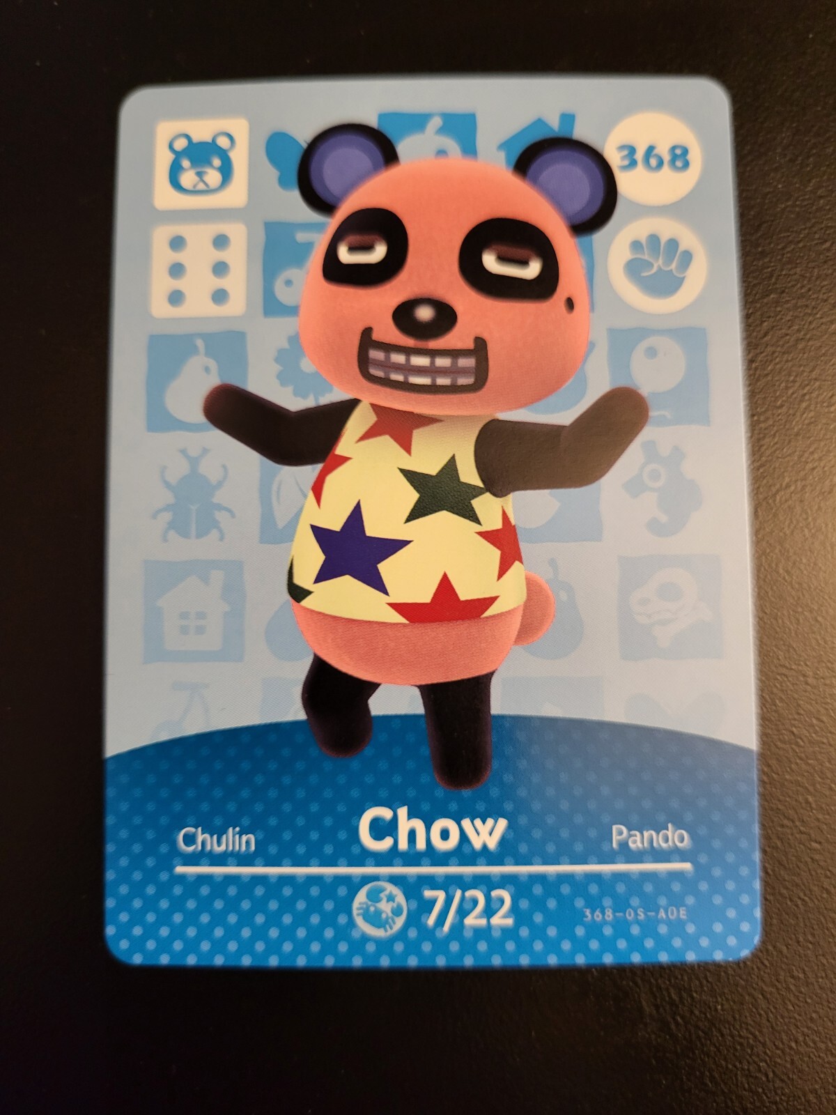 Chow - 368 - Series 4 - Authentic Animal Crossing Amiibo Card