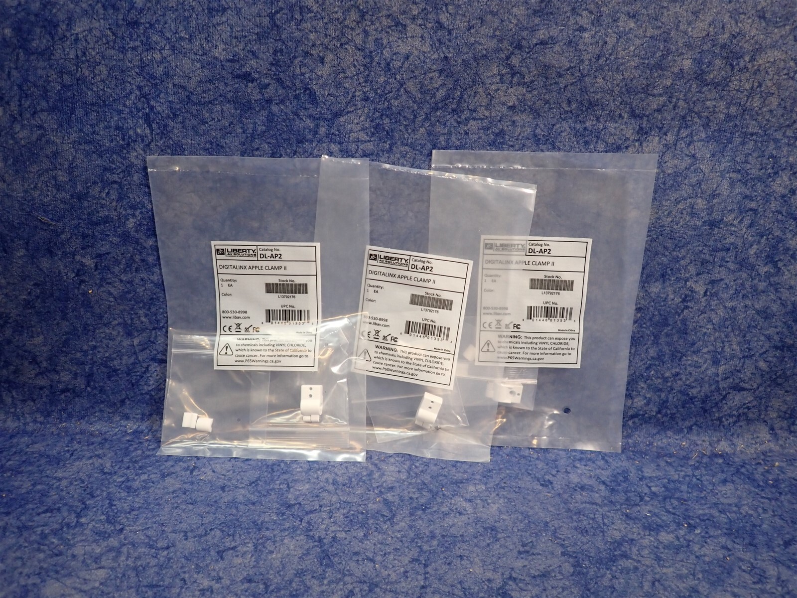 NEW Lot of 3 Liberty DL-AP2 Security Clamp for Apple Adapters to DL-AR (G160)