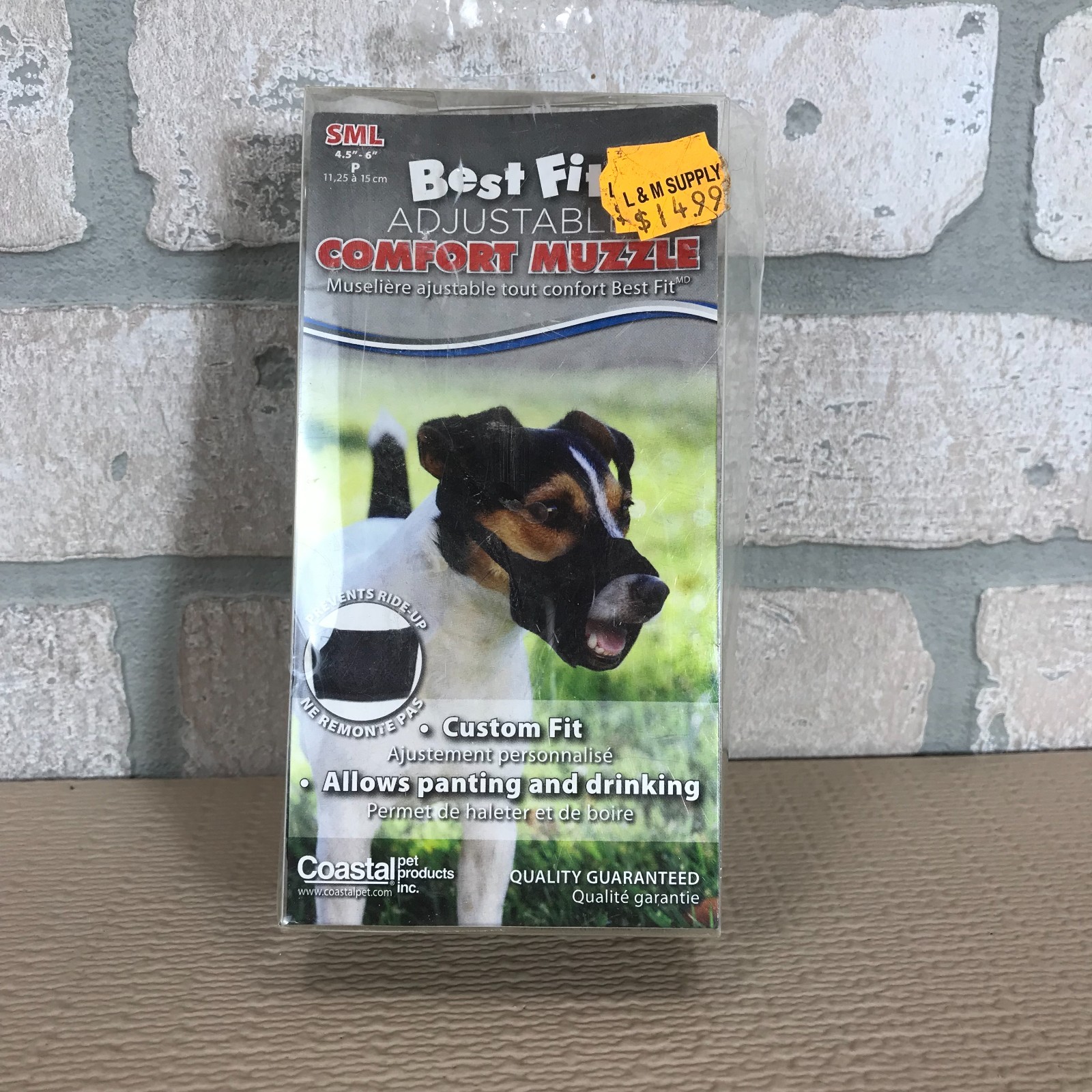Coastal Pet Best Fit Adjustable Comfort Dog Muzzle- Black S or M