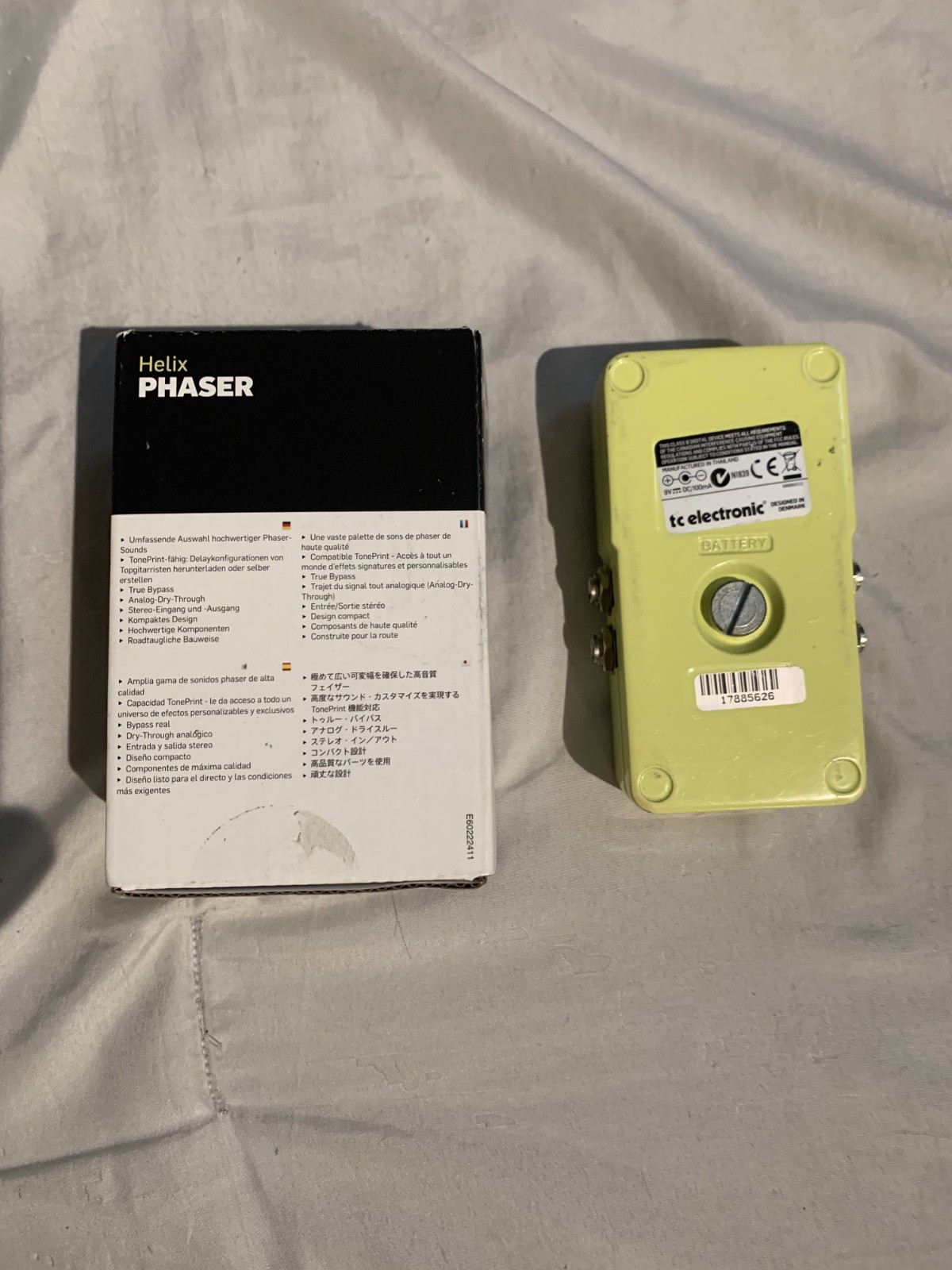 TC Electronics Helix Phaser Phase Shifter Effects Pedal Guitar NICE CONDITION