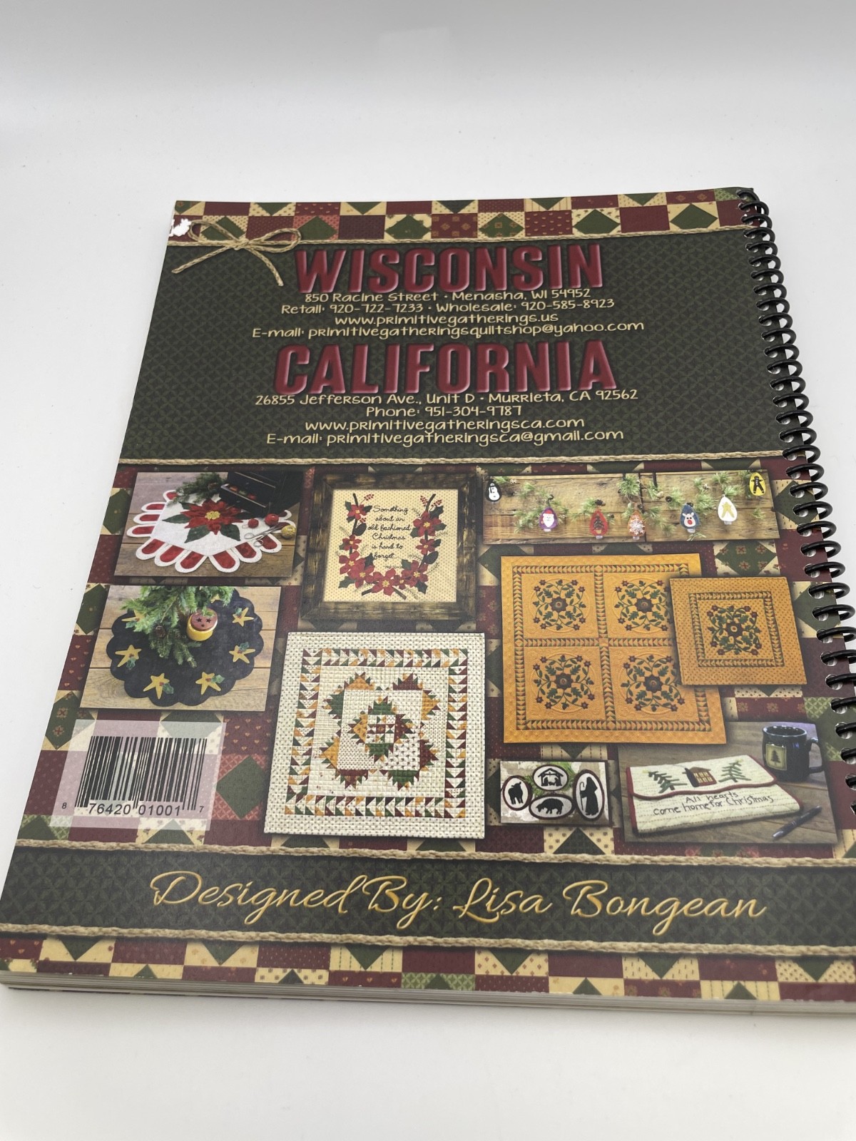 Christmas Gatherings Quilt Pattern Book by Primitive Gatherings + Wool Pieces