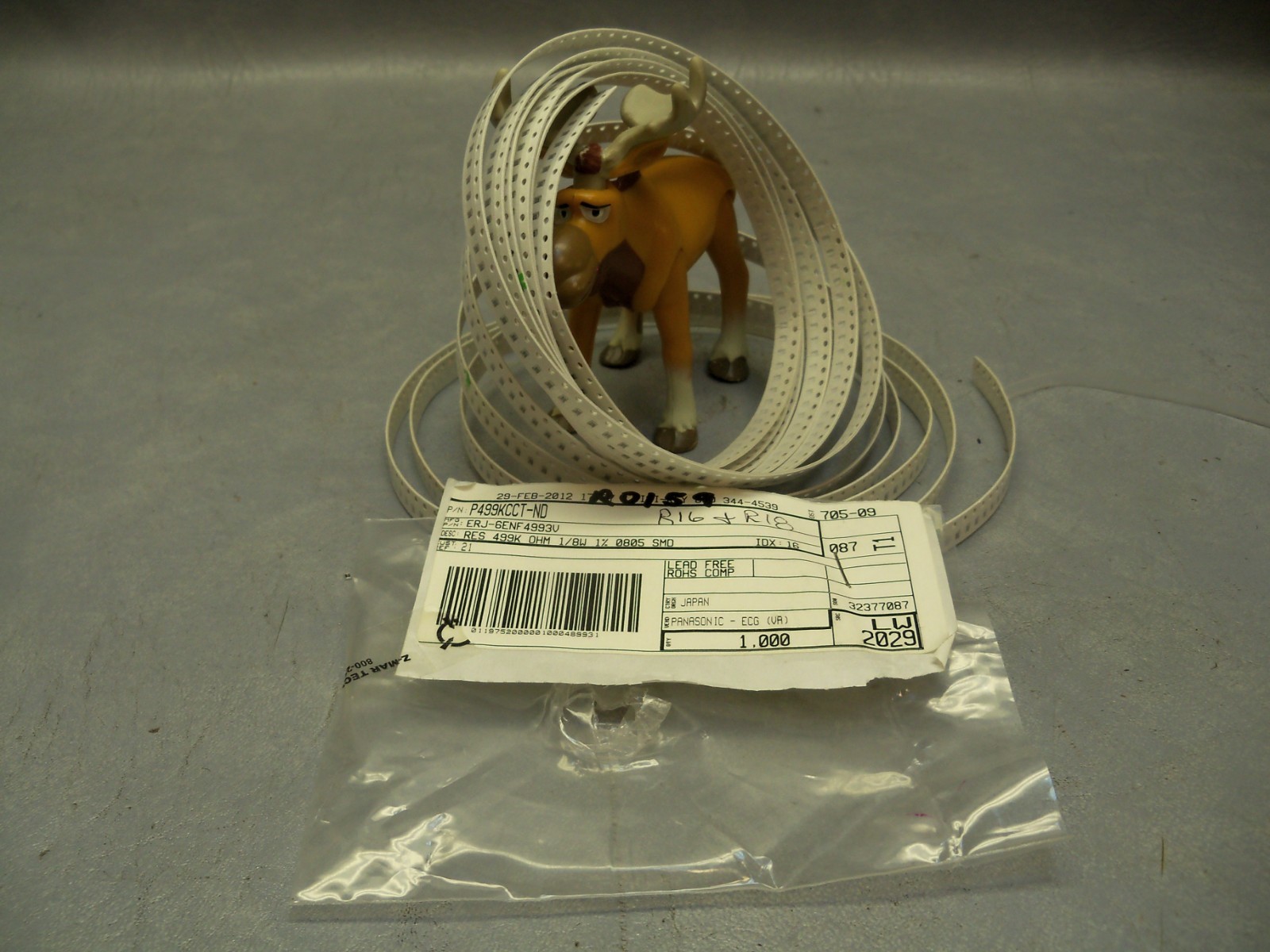 ERJ-6ENF4993V Panasonic 950 pieces RES SMD 499K OHM 1% 1/8W 0805