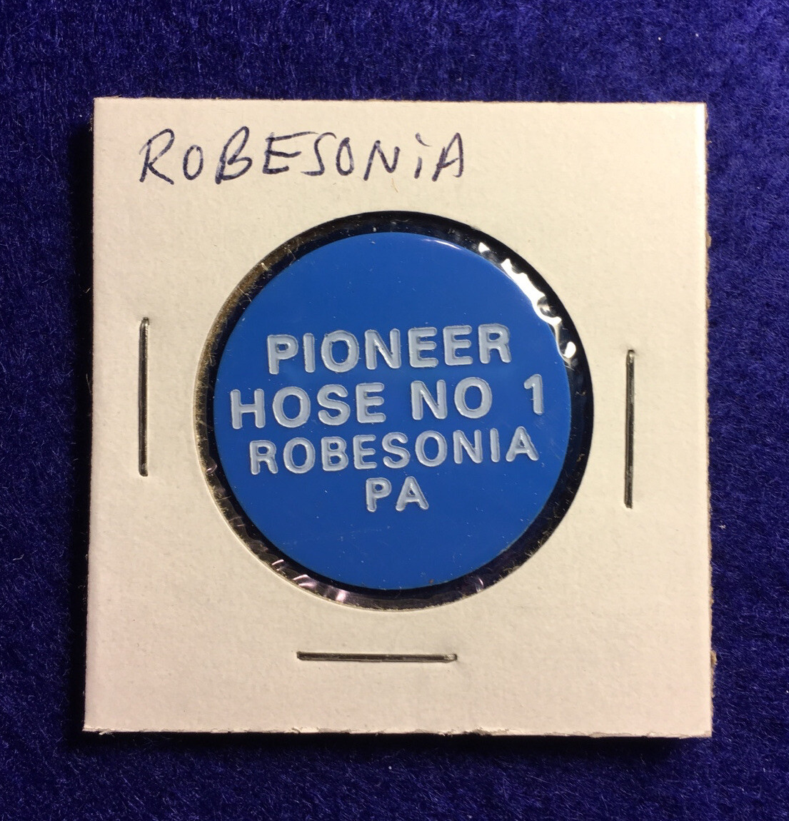 “PIONEER HOSE NO 1”   Robesonia, Pa.~ good for Happy Hour in trade, lot E634