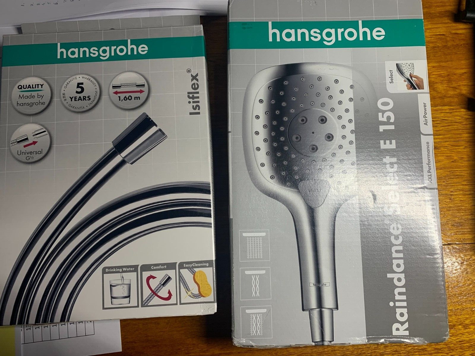 Hansgrohe Raindance Select E 150 3-Jet EcoSmart chrome With 1.6m isiflex hose