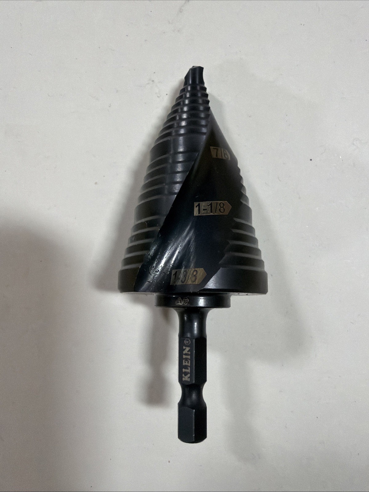 Klein Unibit Metal Step Bit 1-3/8 7/8 1-1/8 Multi Not Greenlee Dewalt Milwaukee
