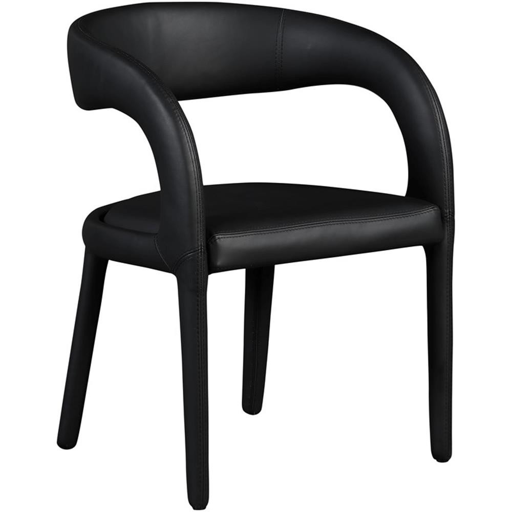Meridian Furniture Sylvester Black Vegan Leather Dining Chair