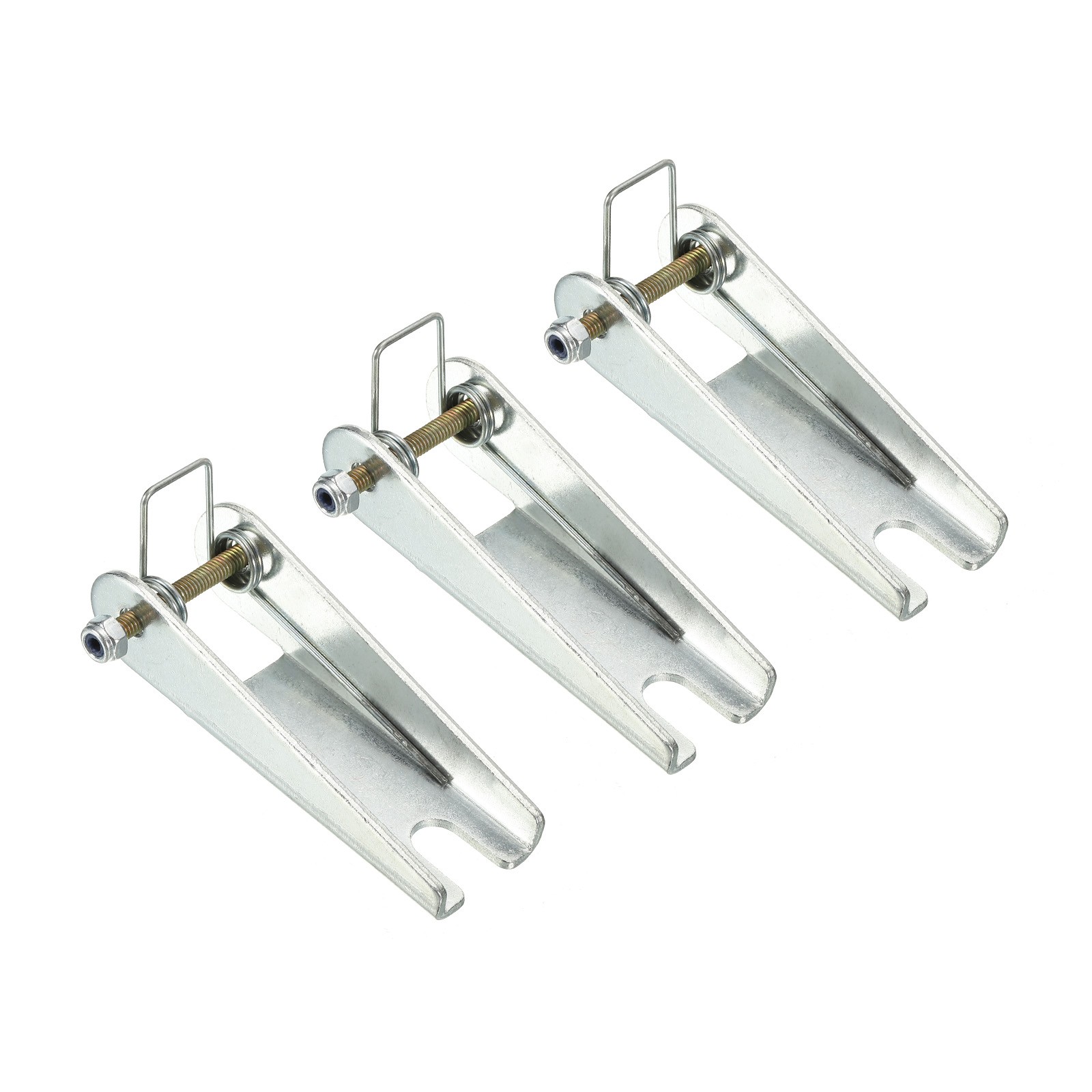 3 Inch Hook Safety Latch Kit, 3 Pack Metal Towing Hitch Replacement, Silver