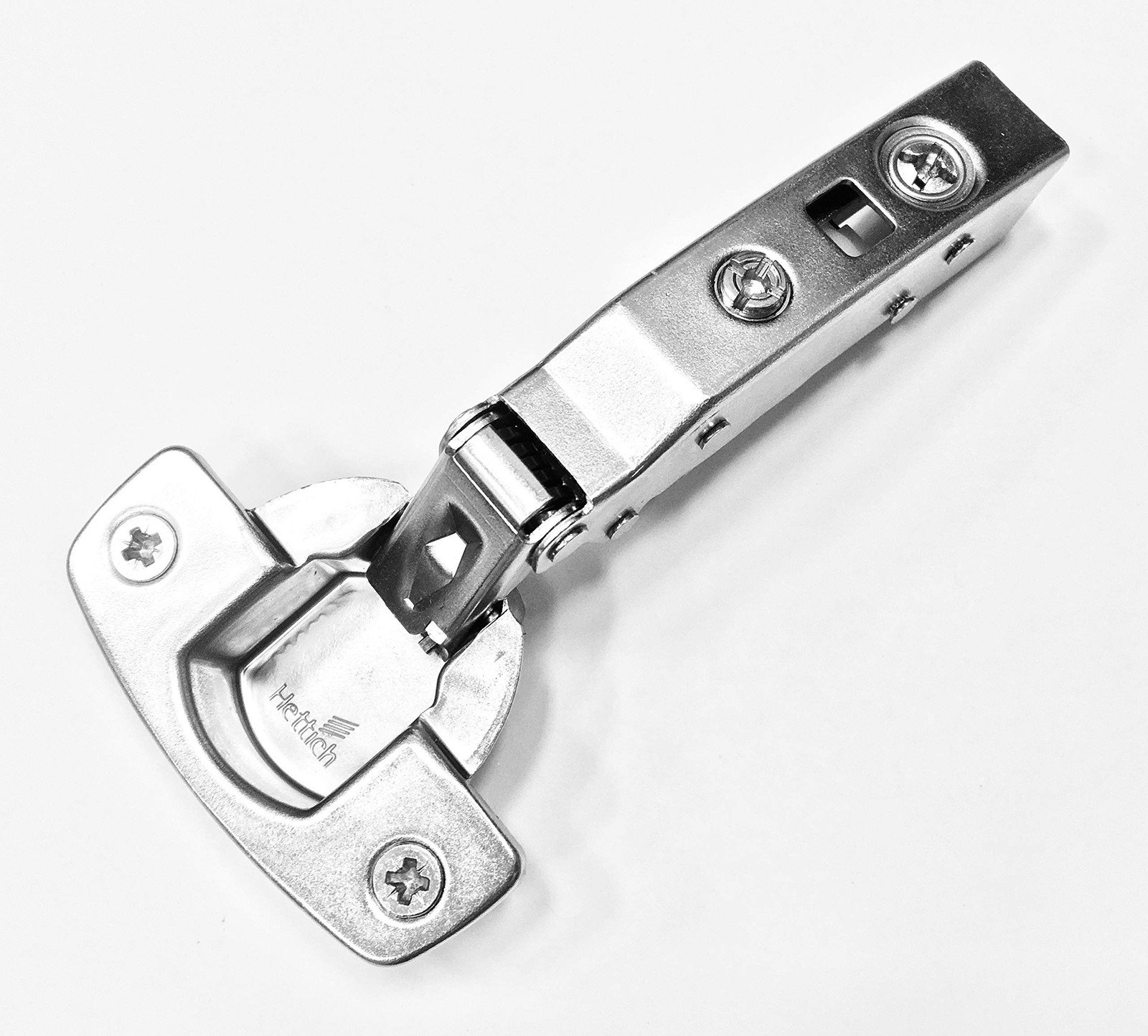 Hettich Euro 110 Soft Close Full Overlay Hinge & 0 mm Face Frame Plate Combo ...