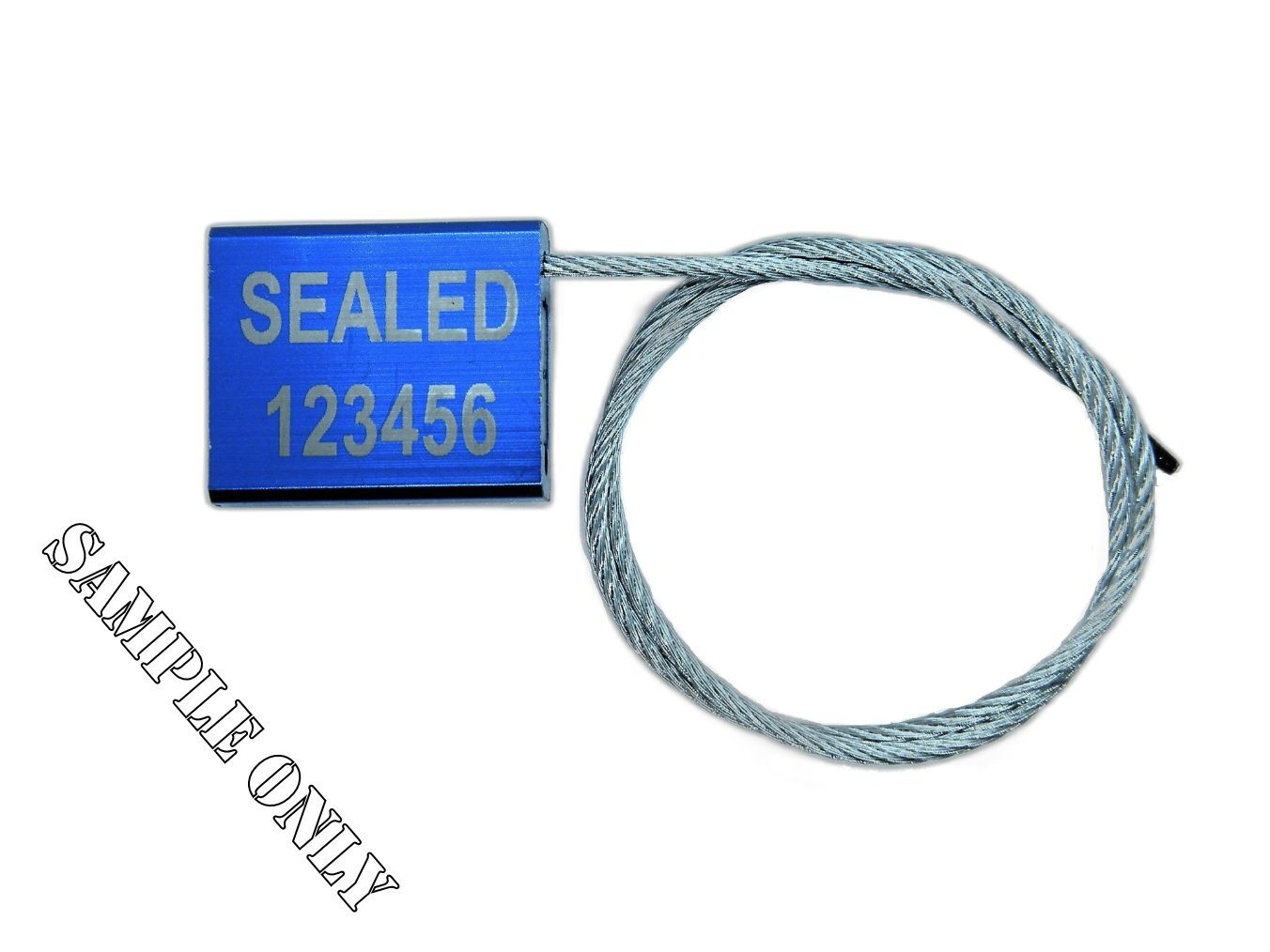 CABLE LOCK SECURITY SEALS, 12”, COLORS, CUSTOMIZED / YOUR TEXT, TEN SEALS 😃
