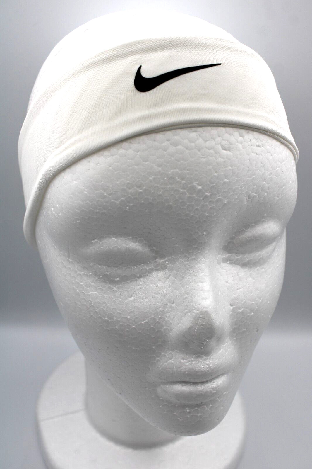 Nike Elite Headband Skinny Womens White/Black