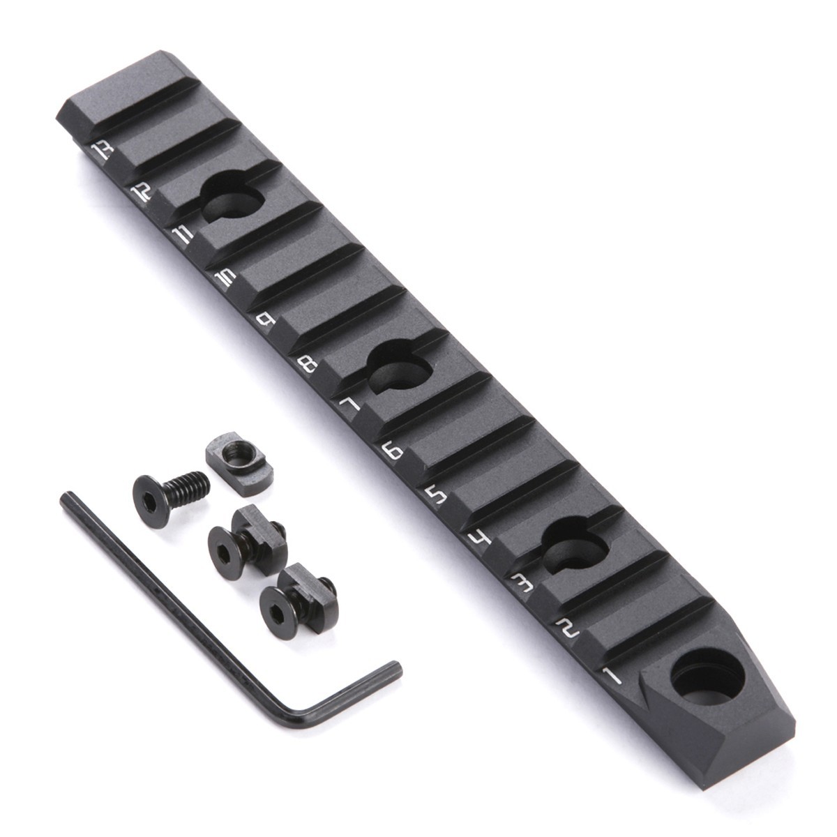 13 Slot Picatinny Rail  Fit M-lok/Keymod Rail Protector Section Aluminum Adapter