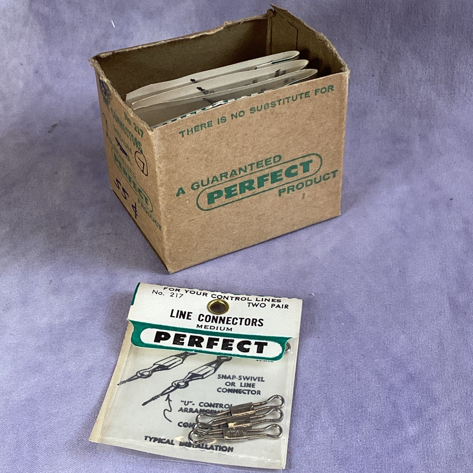 Lot Of 7 Perfect #217 Line Connectors Medium 22 lb Test