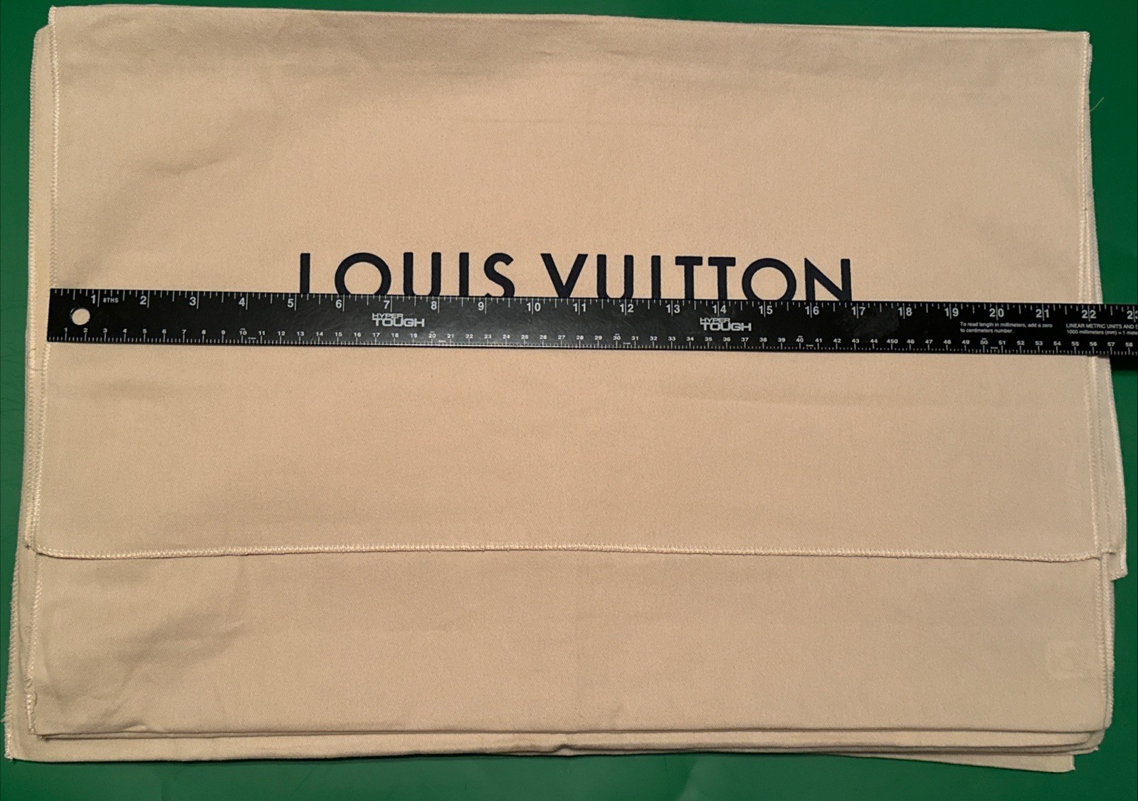 Authentic Louis Vuitton Dust Cover Bag, Beige “22x15” Envelope Type
