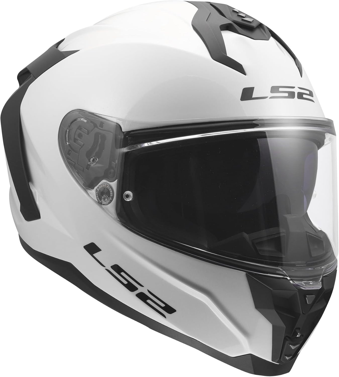 NEW LS2 Challenger II Full Face Motorcycle Street Helmet W/SunShield Wht All Szs