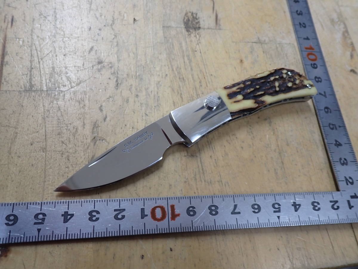 S.W Scott Sawby Custom Knives Folding Kinfe