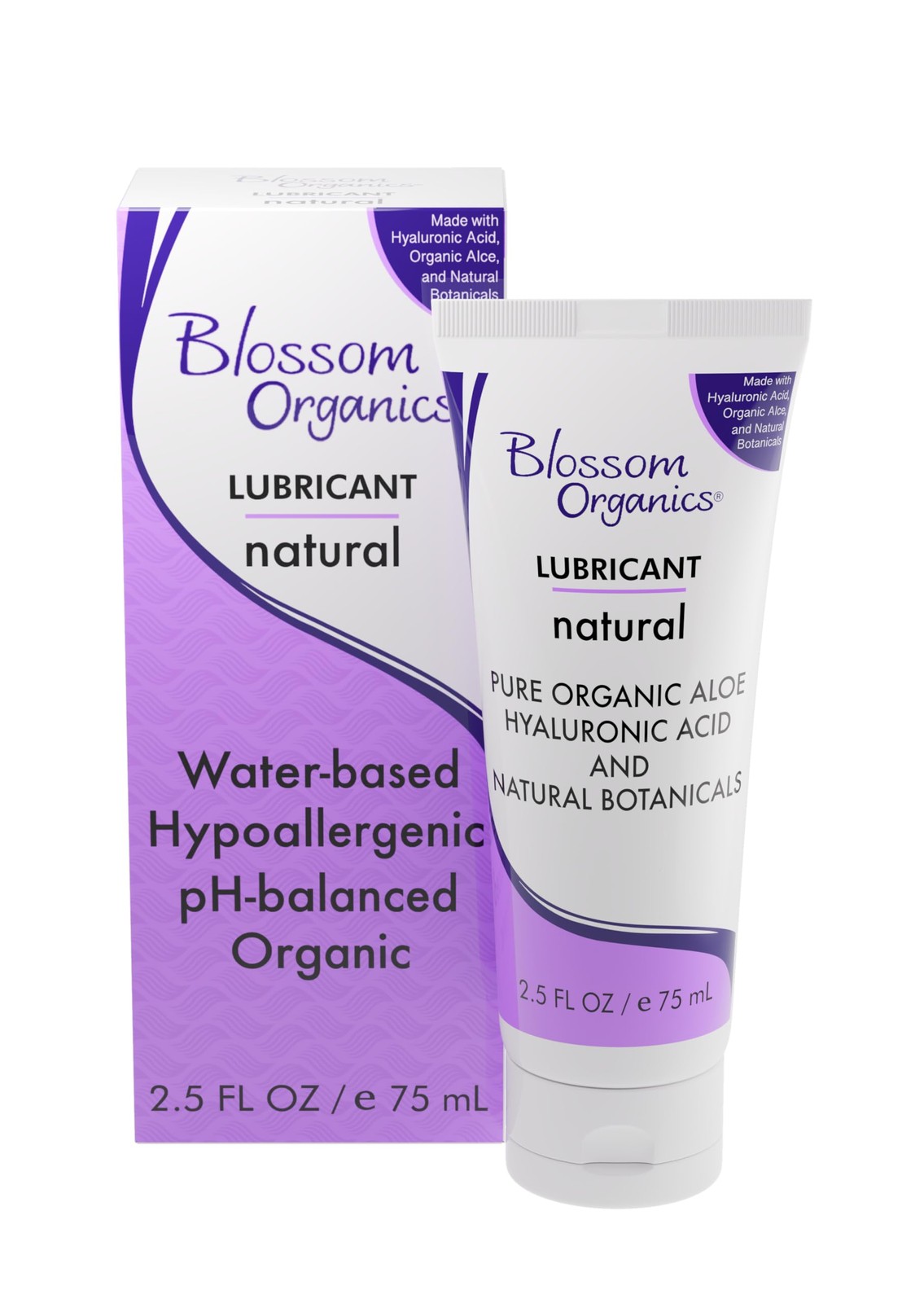 Blossom Lube Organics Personal Lubricant for Women 2.5 Fl Oz  pH Balanced, No...