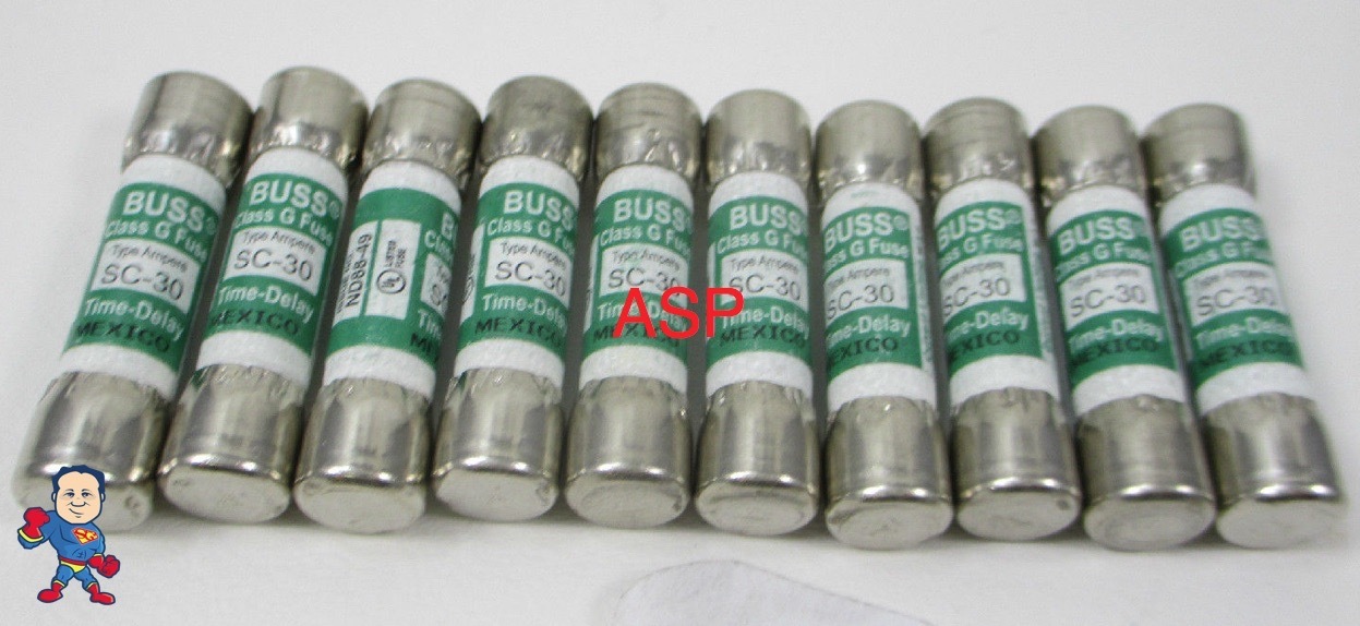 10 X Spa Hot Tub Fuse SC-30 SC30 30 Amp Buss Littlefuse SLC30 Balboa Gecko Lot