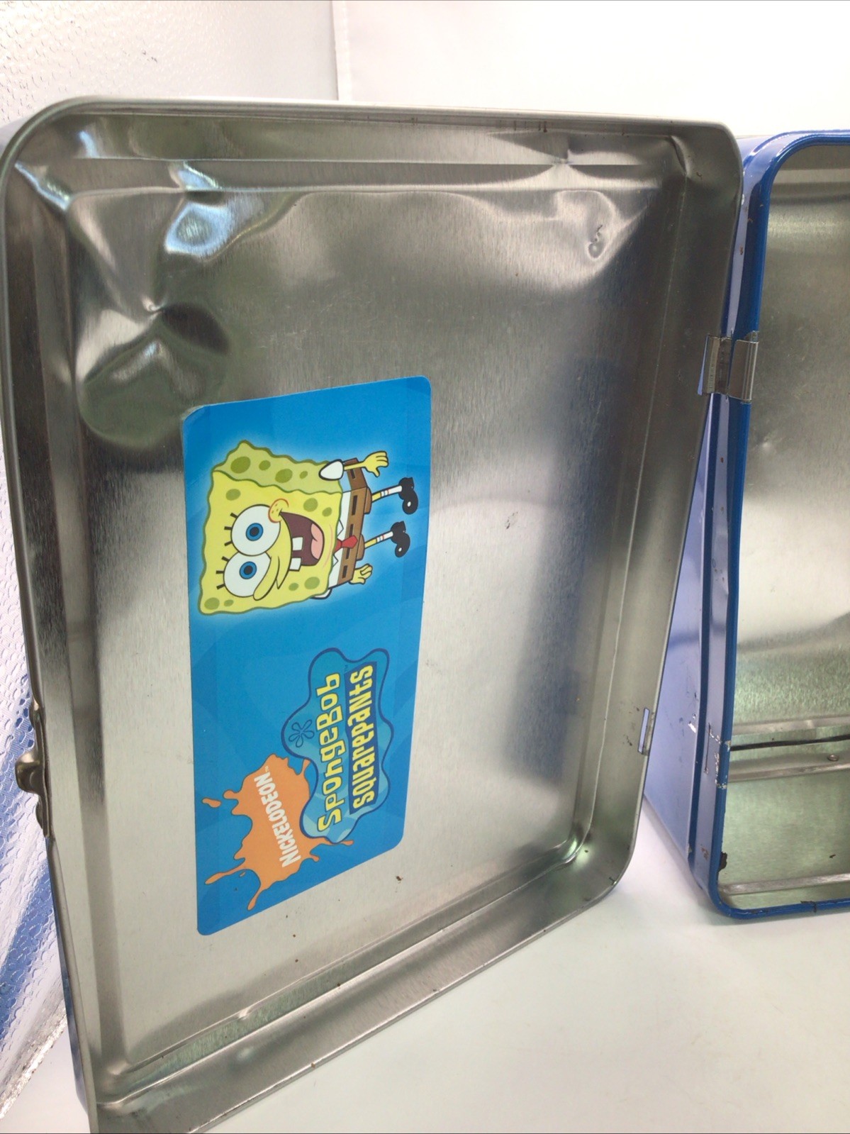 Nintendo DS Spongebob Tin Metal Lunch Box Carry Storage Case