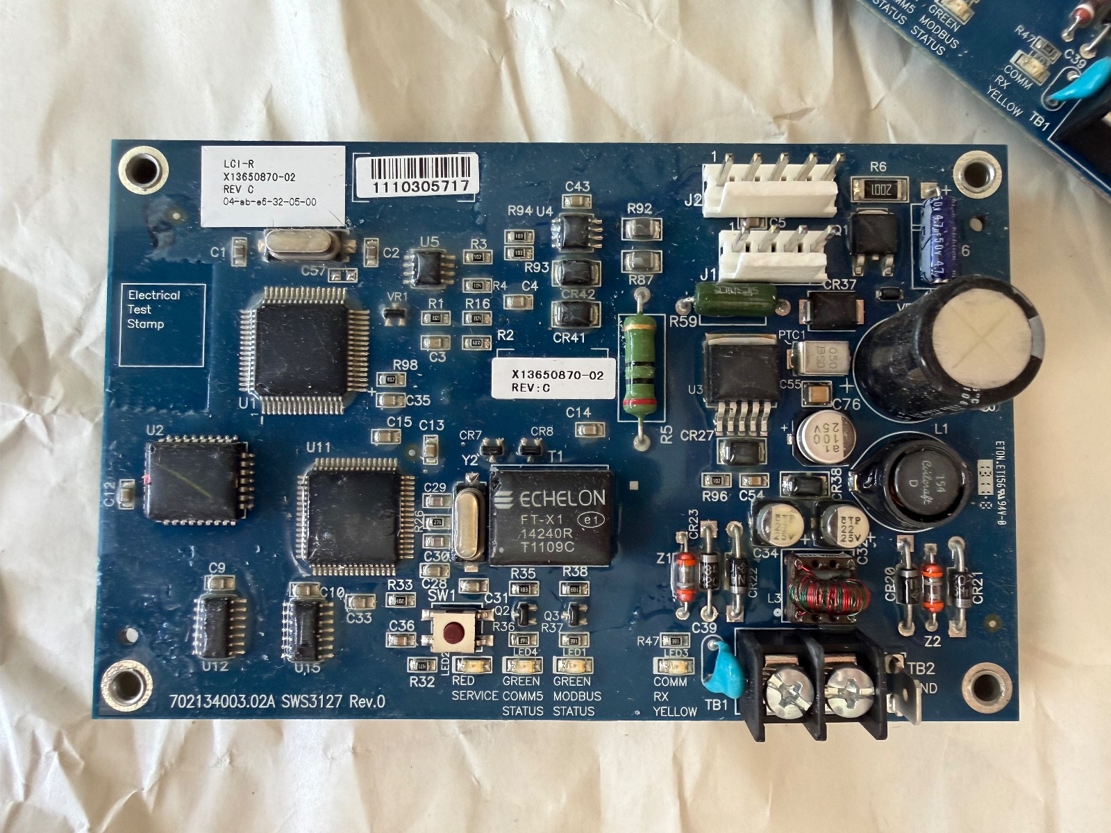 Trane LCI-R X13650870-02 Rev C - PC Board - [X1365087002]