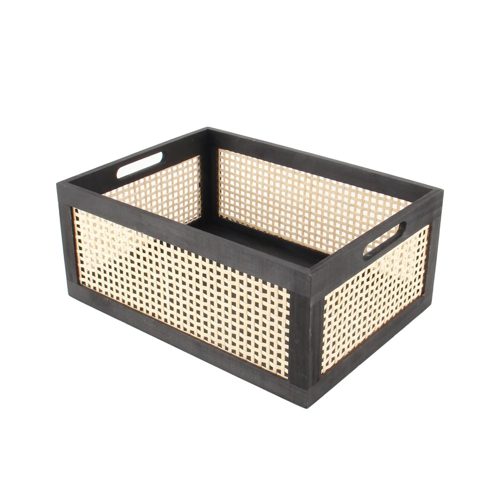 Retro Book Storage Basket Desktop Wooden Box Storage Basket Snacks, ,7536