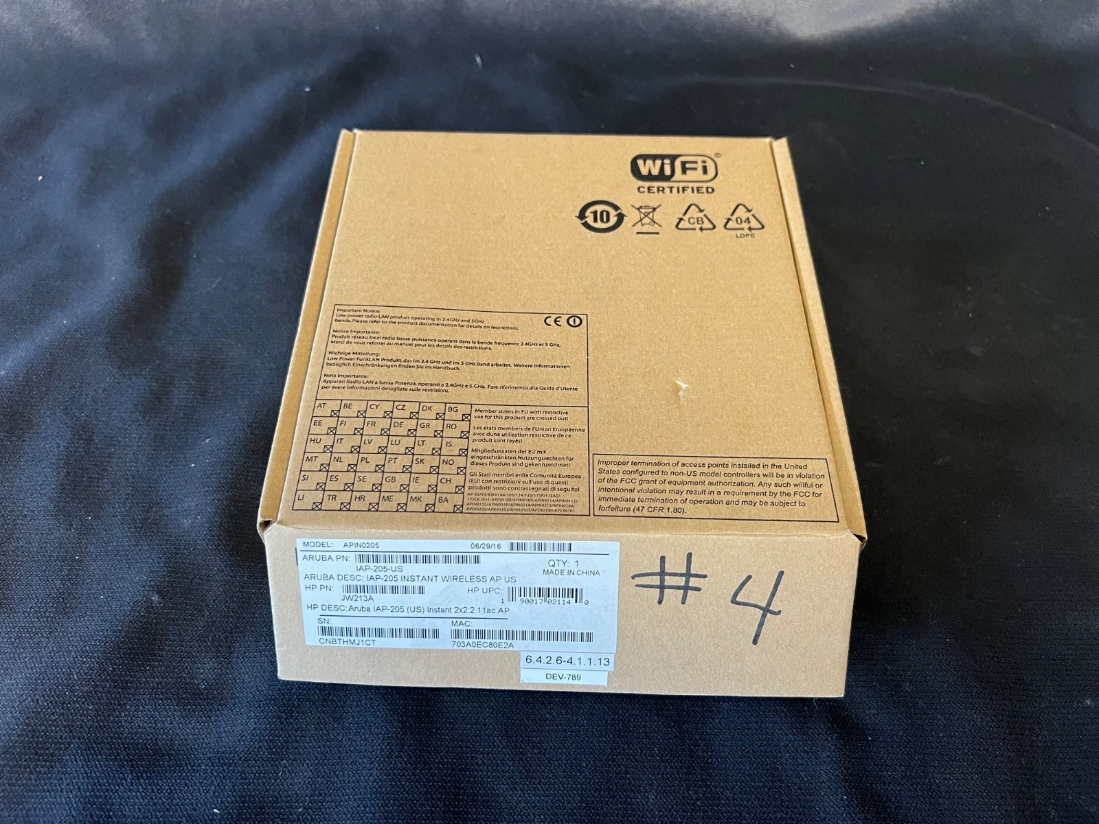 Aruba APIN0205 AP-205 Dual-Band IEEE Wireless Access Point