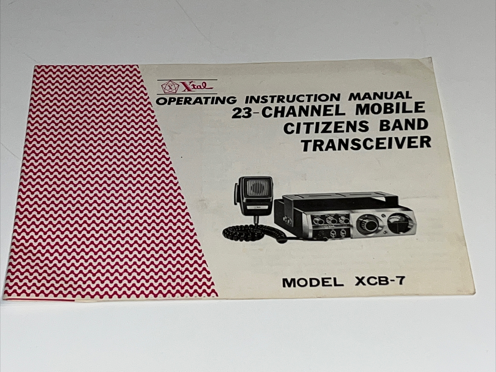 Xtal Operating Instruction Manual For Model XCB-7 (5 Pages) Manual only