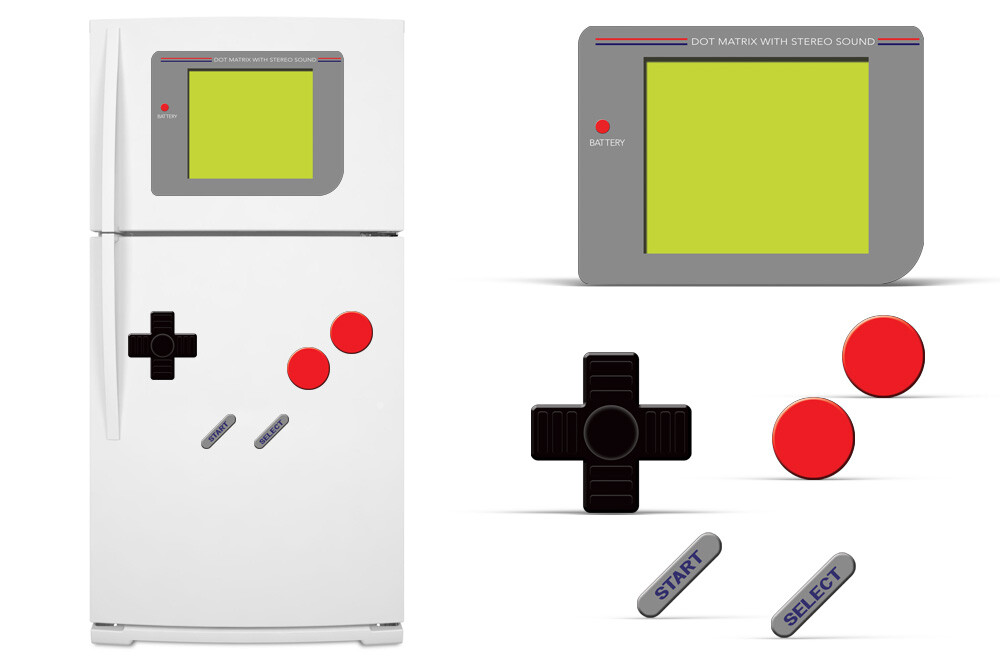 Graphics kit Sticker Skin Decal Wrap for GENERIC FRIDGE GAMER