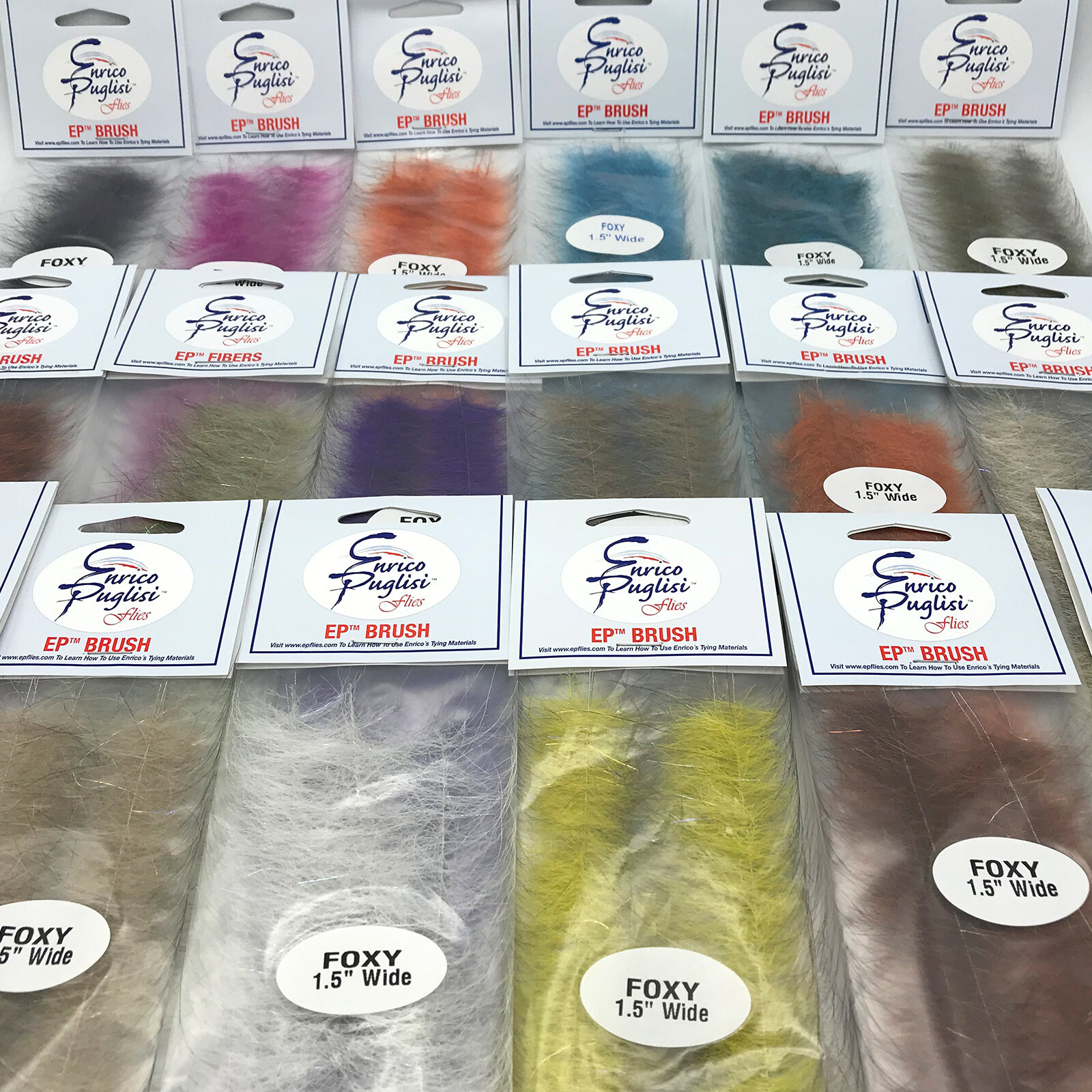 EP FOXY BRUSH 1.5" - Fly Tying Tarpon Salmon Steelhead Striper Enrico Puglisi