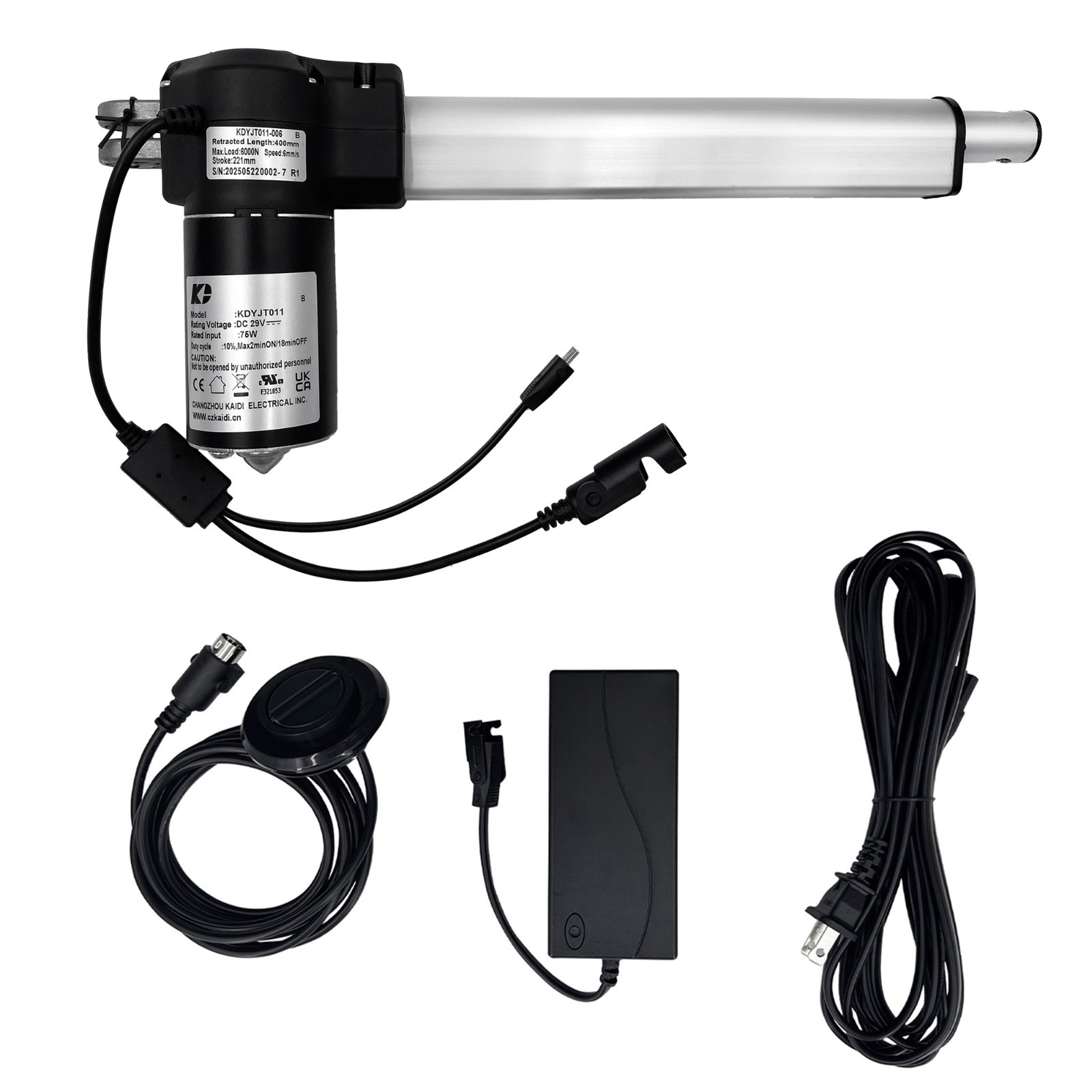 Kaidi Motor KDYJT011-006 B Power Recliner Lift Chair Linear Actuator Replacement