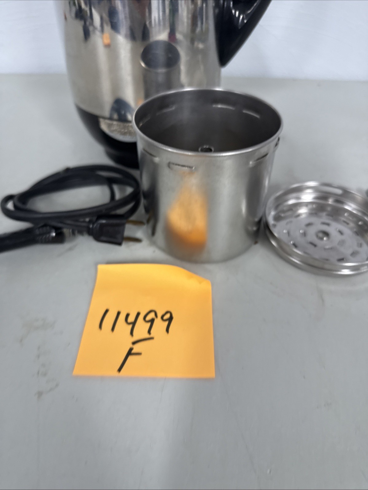 Vintage Farberware Super Fast Fully Automatic 12 Cup Percolator #142 Glass Top