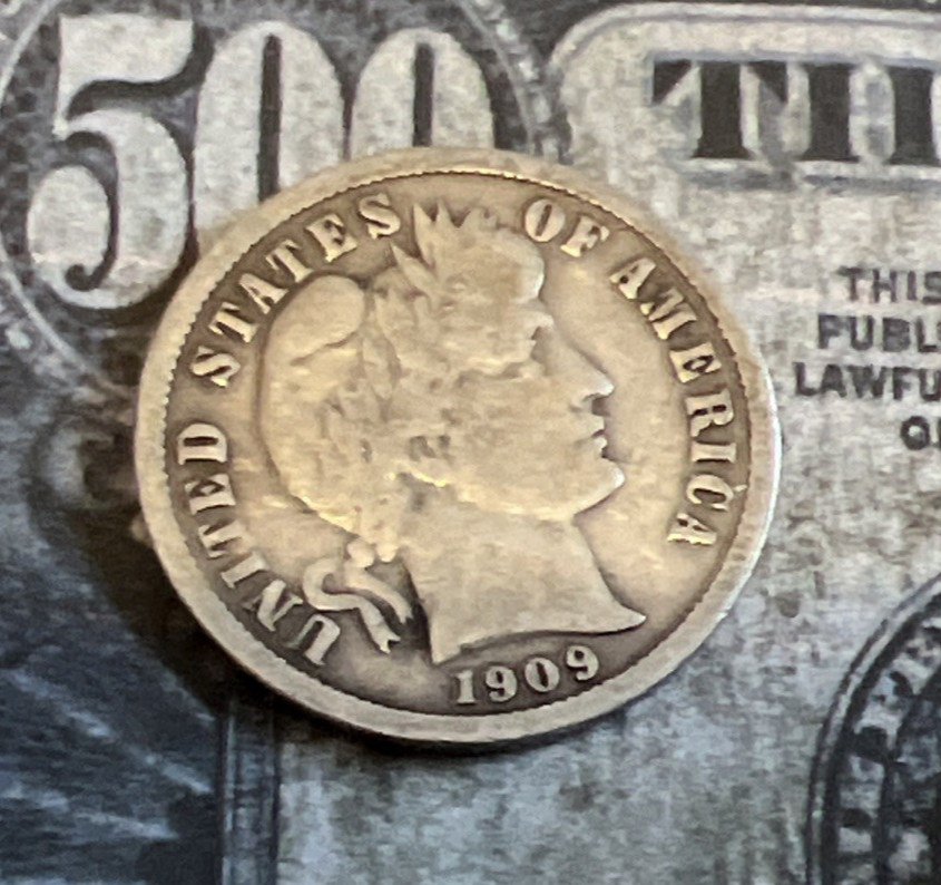 1909 P  Barber Dime - Higher Grade - Combined Shipping