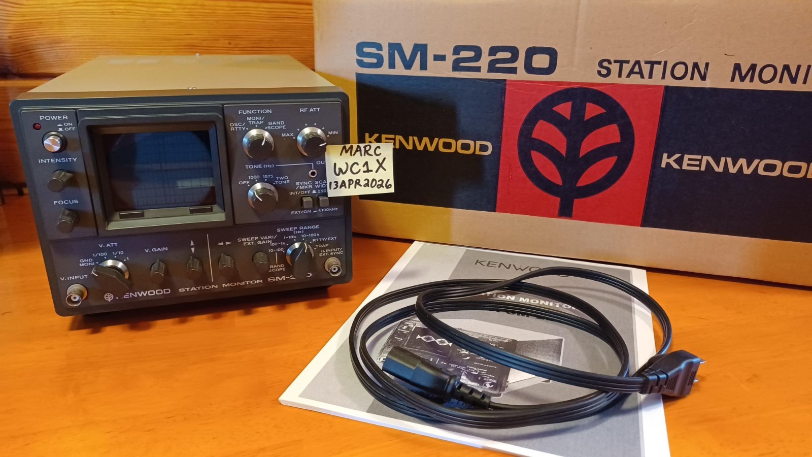 Kenwood SM-220 Station Monitor with BS-8