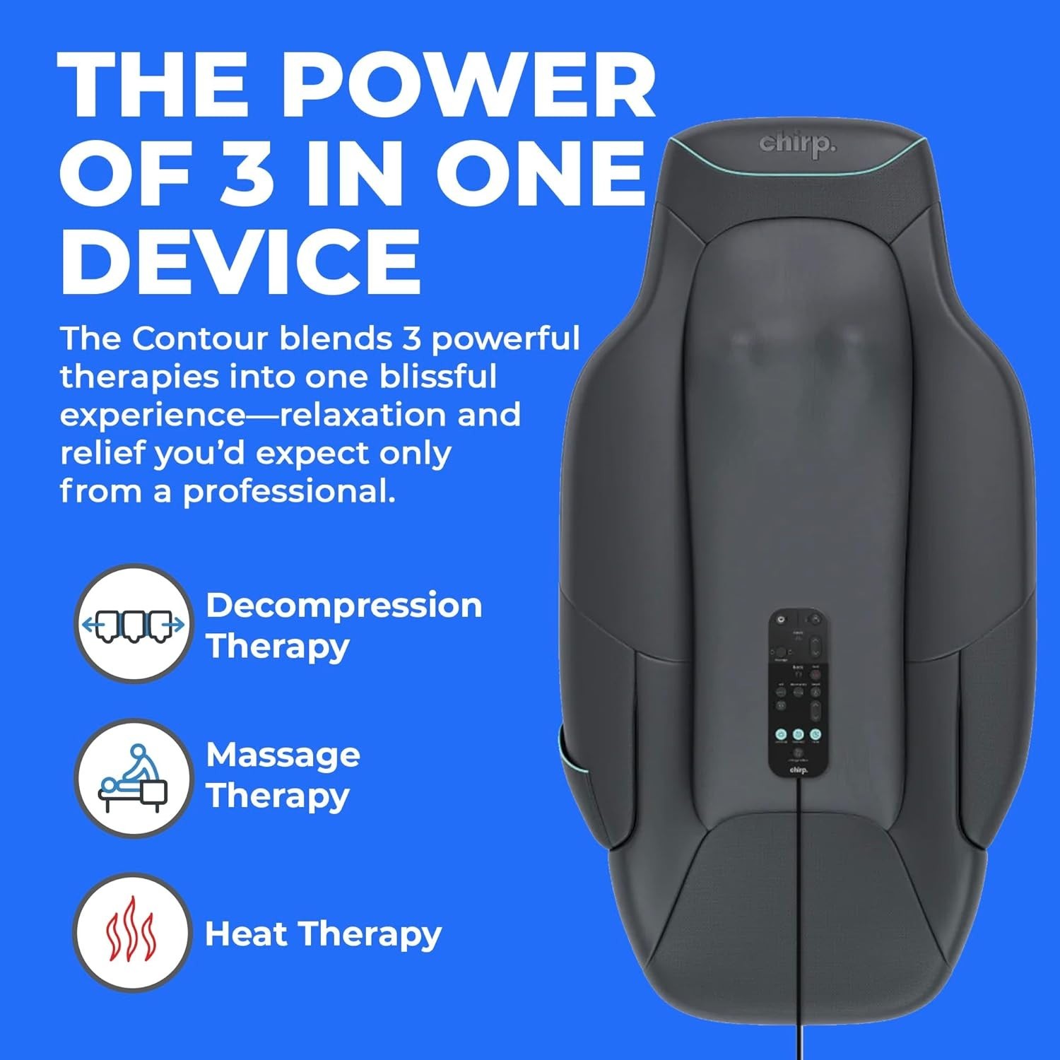 Chirp Contour Decompression and Massage Table Black New in Box