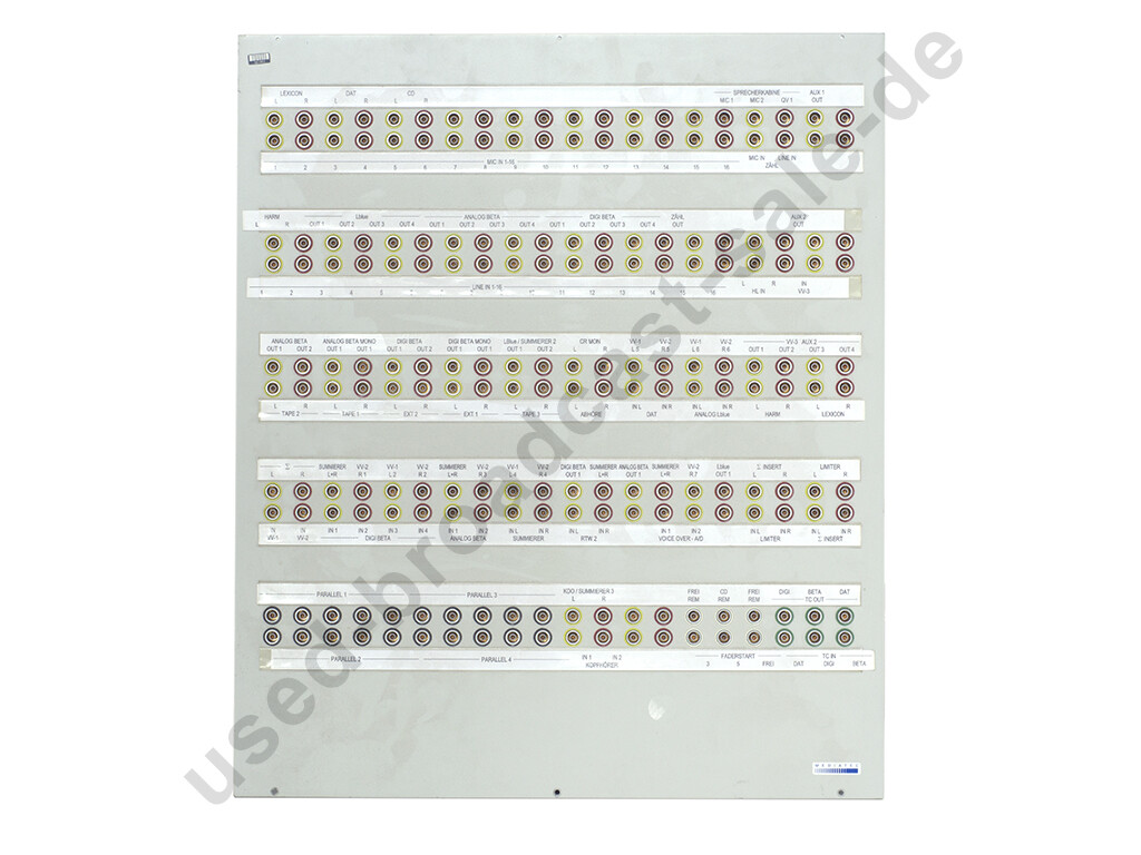 Audio Jack Panel Lemosa 12U 19" Rack Mount with 200 Sockets, #140