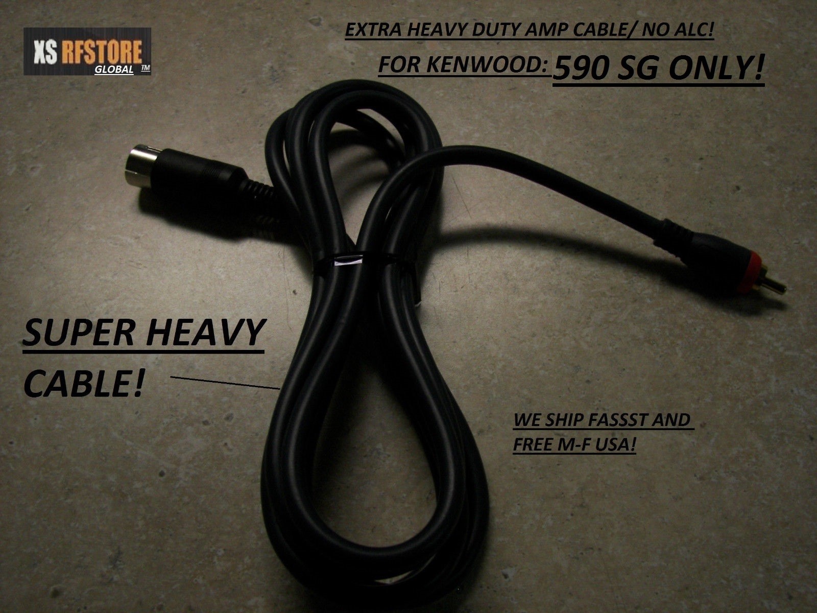 AMP CABLE * EXTRA HEAVY *FOR KENWOOD TS-590 SG  Only. FAST **FREE SHIPPING!**