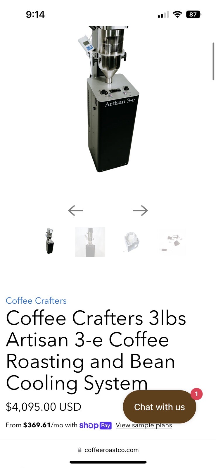 commercial coffee grinder used