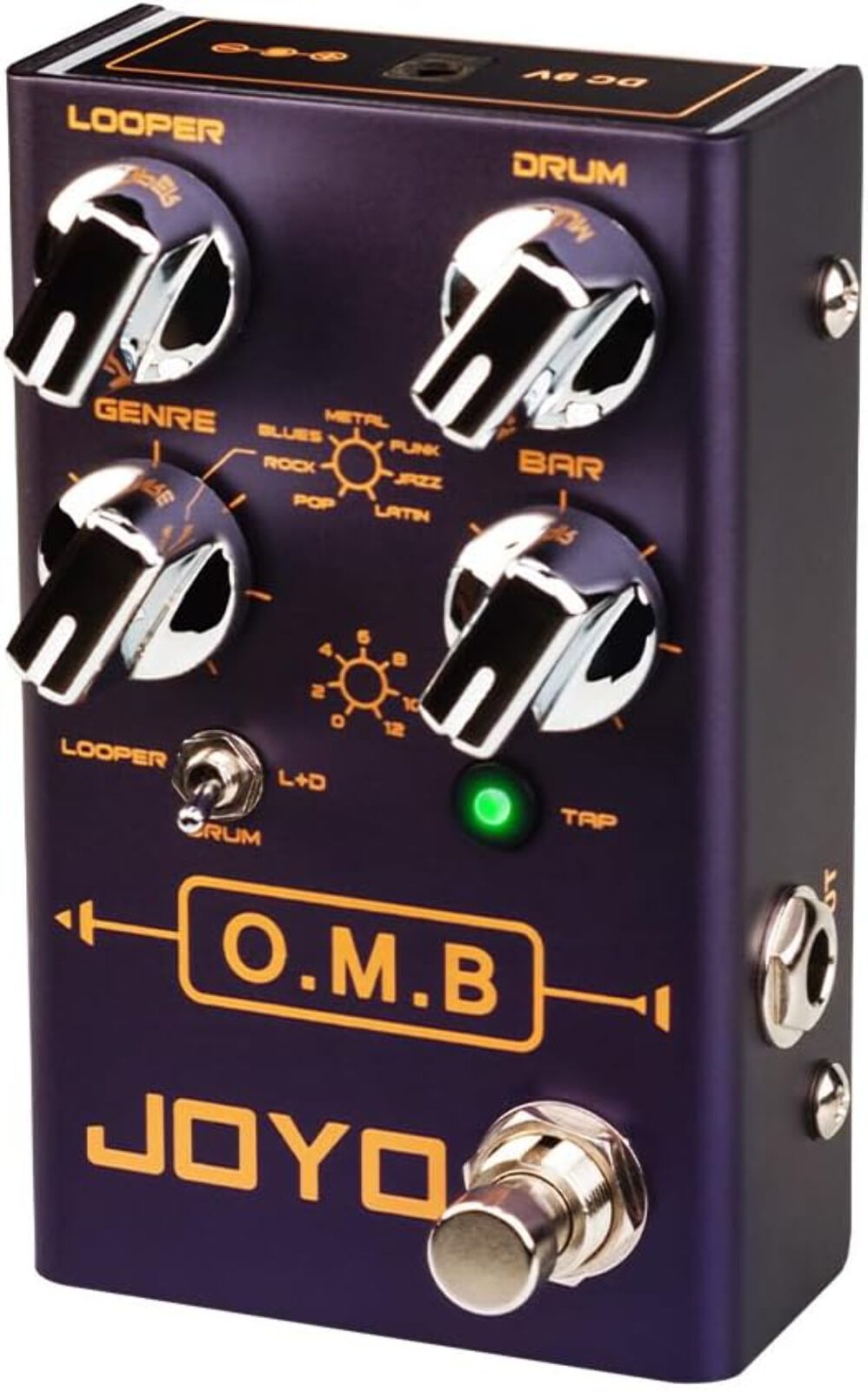 JOYO Looper & Drum Machine Pedal (Looper Cycle Recording/Drum Machine/Looper+Dru