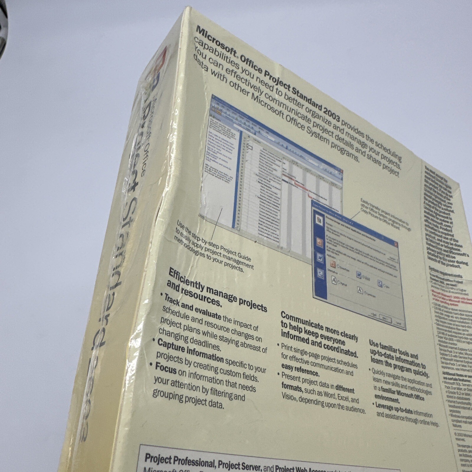 NEW Microsoft Office Project Standard 2003 ACADEMIC Full Version SEALED BOX