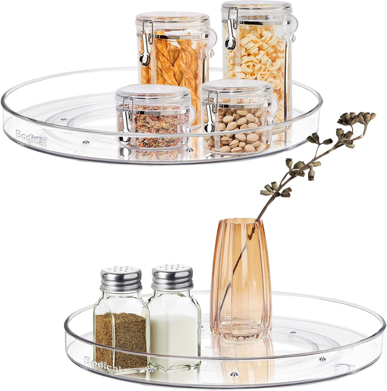 2 Pack Lazy Susan Organizer,10.6" Turntable Organizer for Pantry | Kitchen Cabin