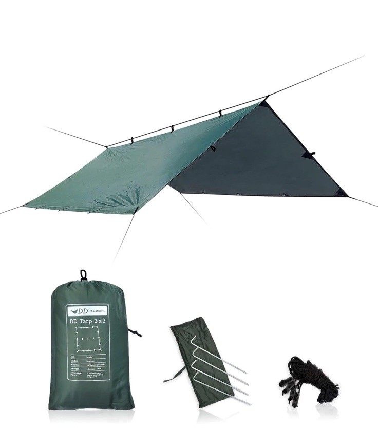 Hammocks - DD Tarp 3x3 - Olive Green: 10ft x 10ft