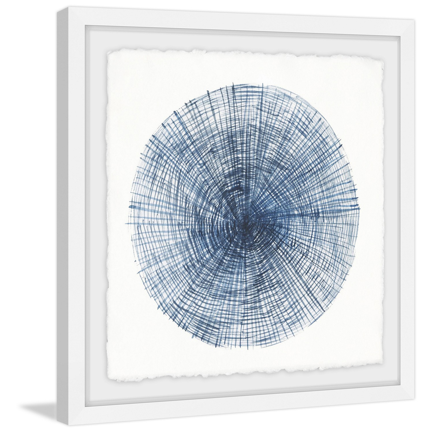 Marmont Hill Embossed Tree Ring Framed Painting Print