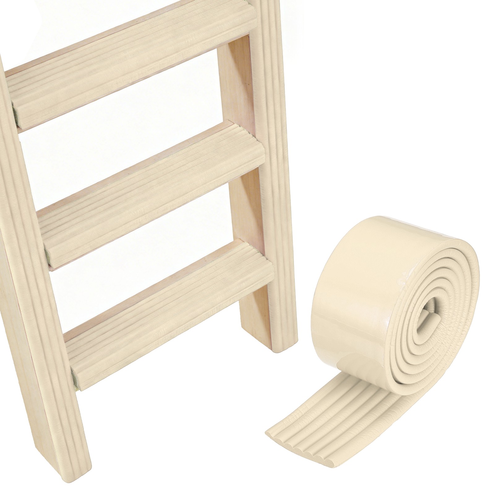 Bunk Bed Ladder Pad, (2m/6.5 Ft, Beige)(1 Pcs), Bunk Bed Step Foam Padding