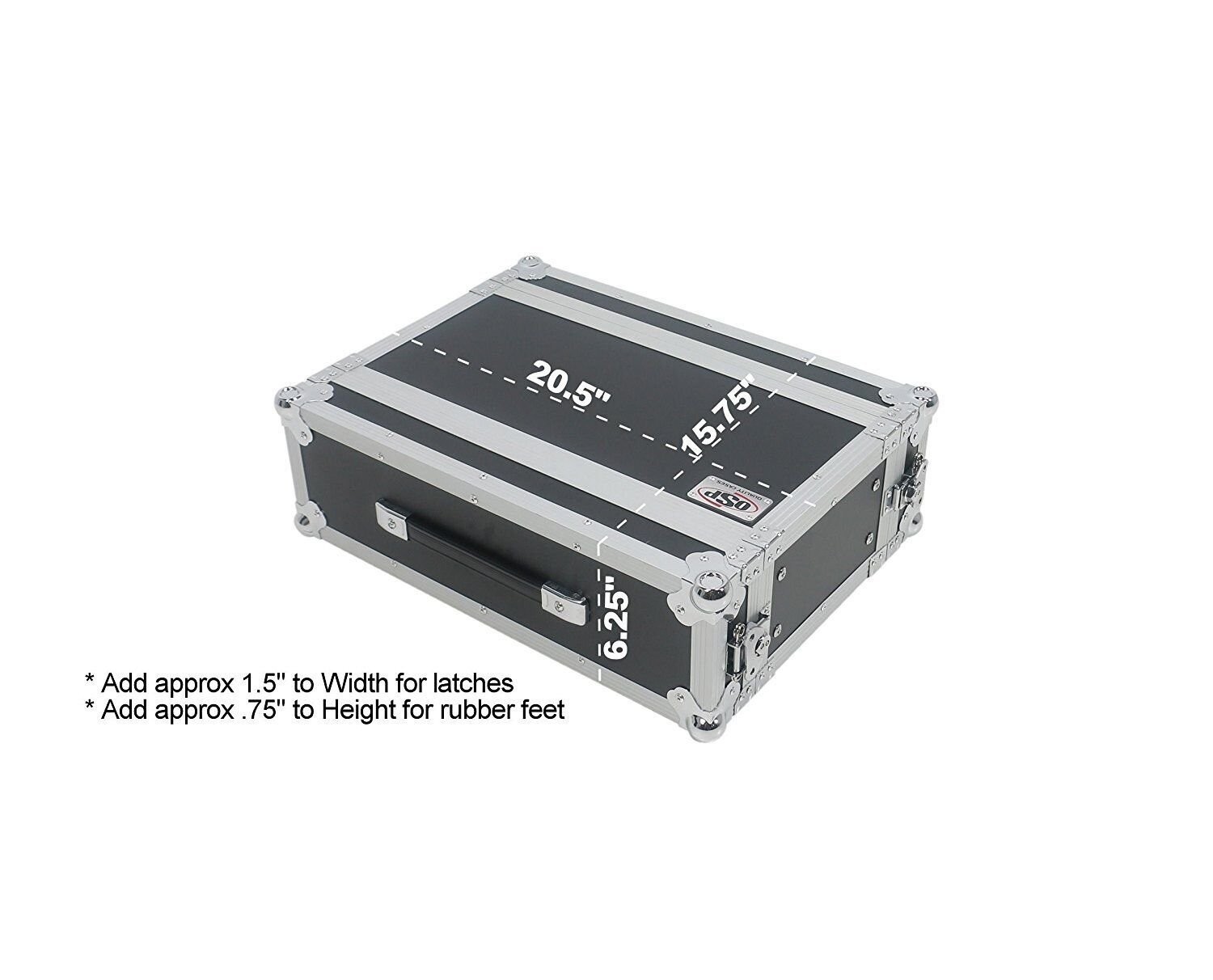OSP Cases | ATA Road Case | 3-Space Effects Rack | 10" Deep | RC3U-10