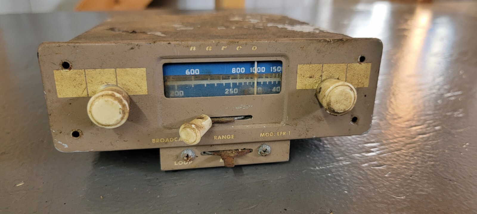 Vintage Narco LFR-1 Aircraft Radio VHF Receiver & Transmitter Avionics Piper
