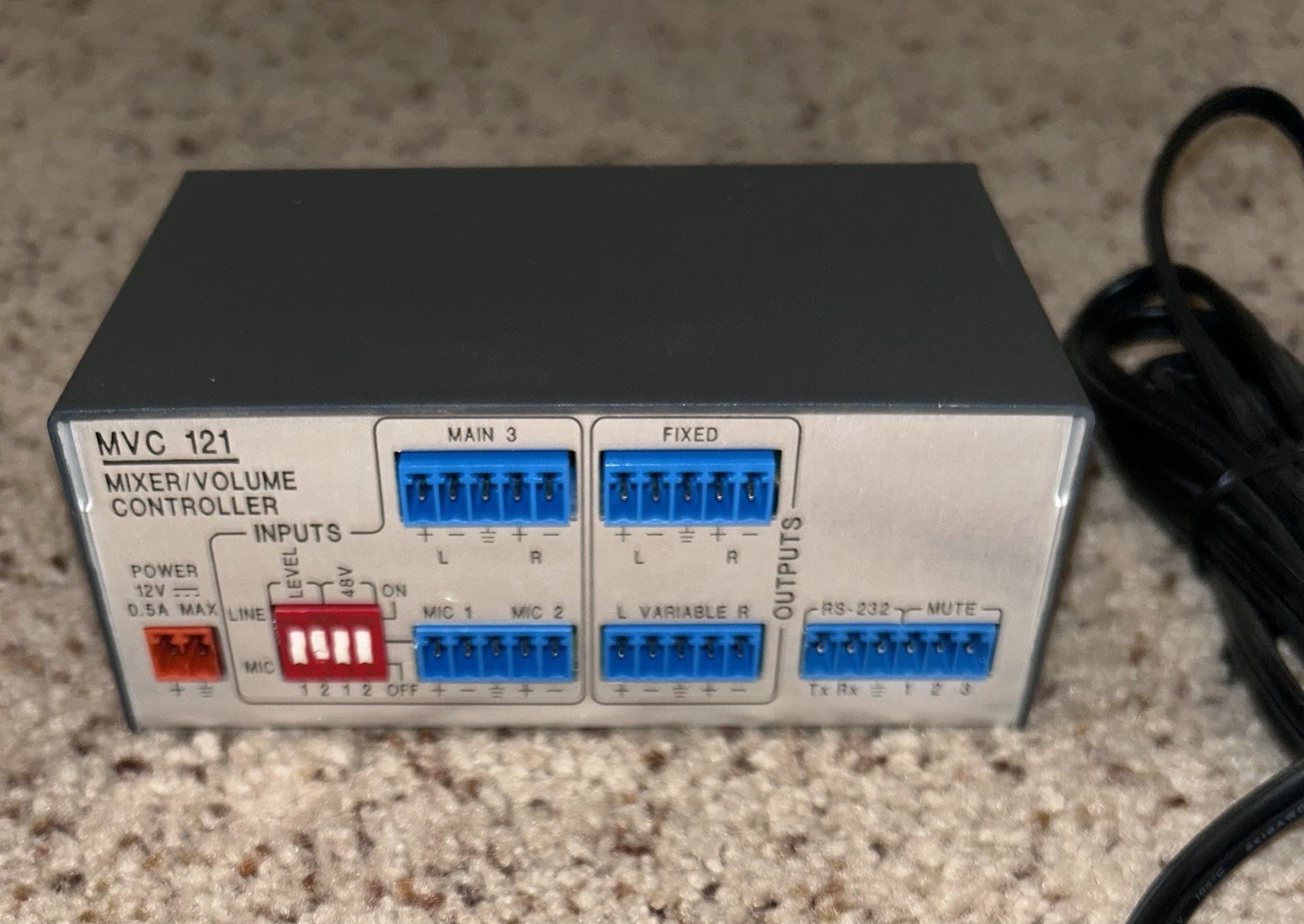 Extron MVC 121 Mixer/Volume Controller w/ AC Adapter Excellent!